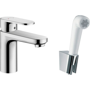 Смеситель для раковины Hansgrohe Vernis Blend 71215000 с гигиеническим душем, хром Смеситель для раковины Hansgrohe Vernis Blend 71215000 с гигиеническим душем, хром