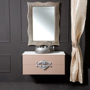 Мебель для ванной Armadi Art NeoArt 100 капучино с ручками серебро