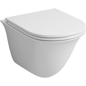 Унитаз подвесной Grossman GR-4412S безободковый, белый глянцевый