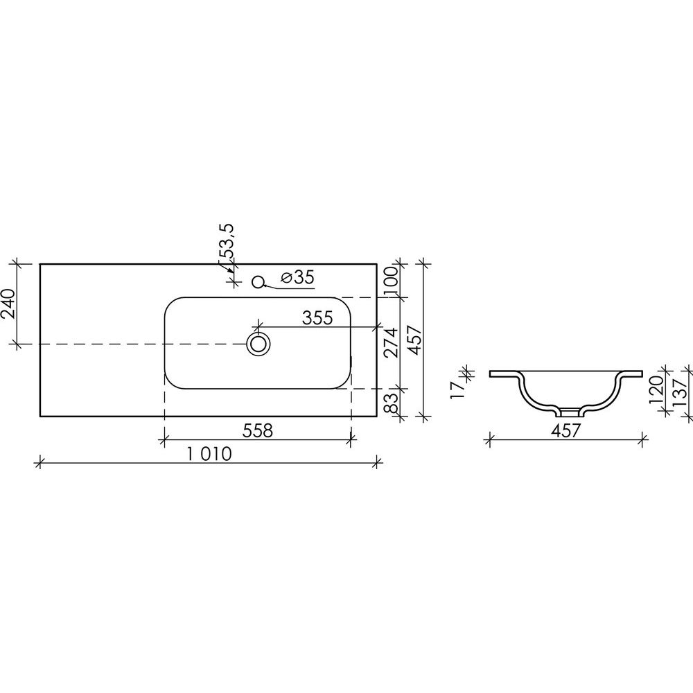 Купить Мебель для ванной Sancos Delta 100 R дуб светлый, белый в Москве с доставкой Мебель для ванной Sancos Delta 100 R дуб светлый, белый