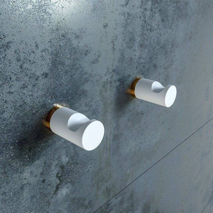 Купить Крючок IDDIS Petite PET2SY1i41 белый матовый с желтым золотом в Москве с доставкой Крючок IDDIS Petite PET2SY1i41 белый матовый с желтым золотом