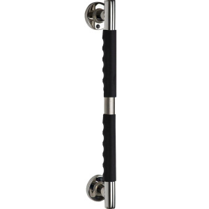 Поручень Ridder Ken L А262610 с противоскользящей резиновой накладкой, хром