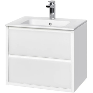 Тумба с раковиной Aquaton Римини 60 1A2266K1RN010 белый глянец Тумба с раковиной Aquaton Римини 60 1A2266K1RN010 белый глянец