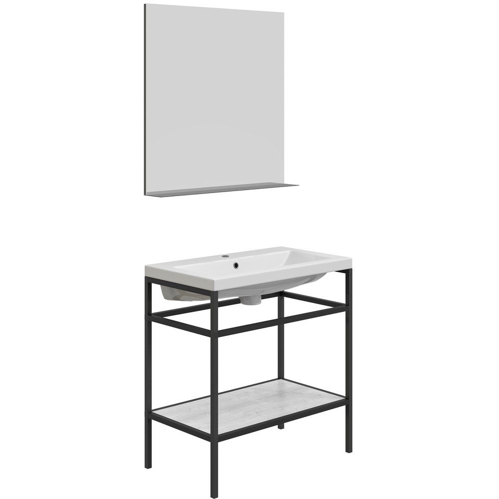 Купить Мебель для ванной DIWO Смоленск 80 с раковиной Como 80 в Москве с доставкой Мебель для ванной DIWO Смоленск 80 с раковиной Como 80