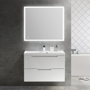 Мебель для ванной BelBagno Vittoria 90 подвесная, bianco opaco, белая глянцевая раковина Мебель для ванной BelBagno Vittoria 90 подвесная, bianco opaco, белая глянцевая раковина