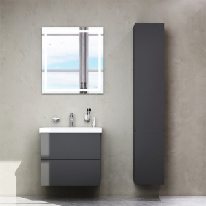 Мебель для ванной AM.PM Gem 60 графит матовый, подвесная Мебель для ванной AM.PM Gem 60 графит матовый, подвесная