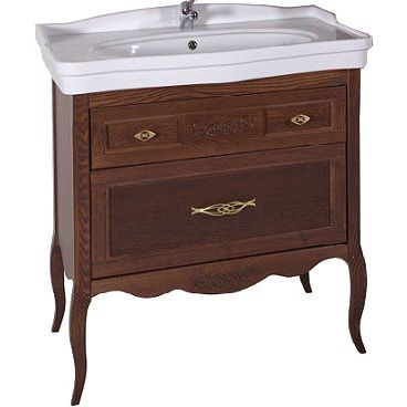 Купить Мебель для ванной ASB-Woodline Модерн 85 антикварный орех в Москве с доставкой Мебель для ванной ASB-Woodline Модерн 85 антикварный орех