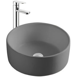 Раковина накладная Aquatek 40 AQ5118-MG серая
