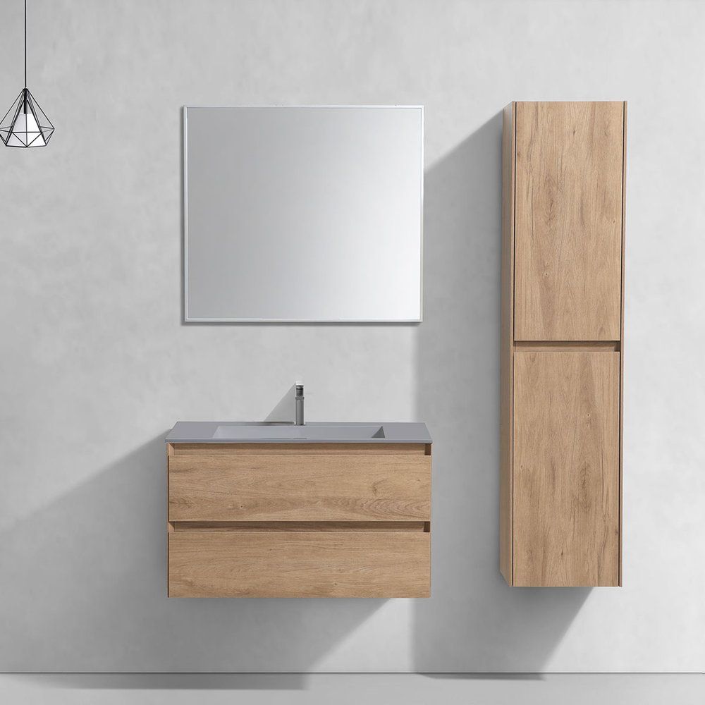 Купить Мебель для ванной Vincea Luka 80 2 ящика, натуральный дуб в Москве с доставкой Мебель для ванной Vincea Luka 80 2 ящика, натуральный дуб