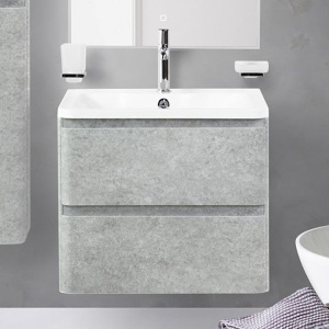 Тумба с раковиной BelBagno Albano 70 подвесная, cemento verona grigio Тумба с раковиной BelBagno Albano 70 подвесная, cemento verona grigio