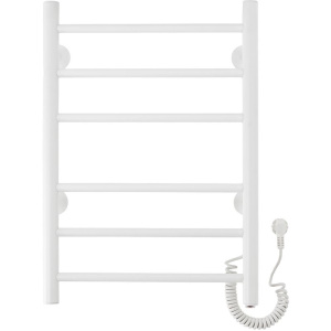 Полотенцесушитель электрический Domoterm Аврора DMT 109-6 40х60, белый, R Полотенцесушитель электрический Domoterm Аврора DMT 109-6 40х60, белый, R