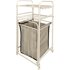 Полка-стеллаж Fixsen FX-530A 2-х ярусный с корзиной для белья Полка-стеллаж Fixsen FX-530A 2-х ярусный с корзиной для белья