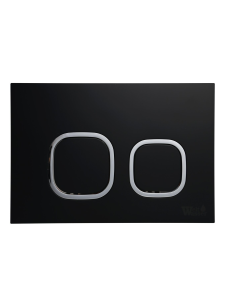 Кнопка для инсталляции черная матовая WeltWasser AMBERG RD-BL (10000005535)