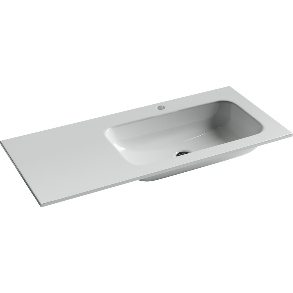 Купить Мебель для ванной Sancos Delta 100 R дуб светлый, белый в Москве с доставкой Мебель для ванной Sancos Delta 100 R дуб светлый, белый