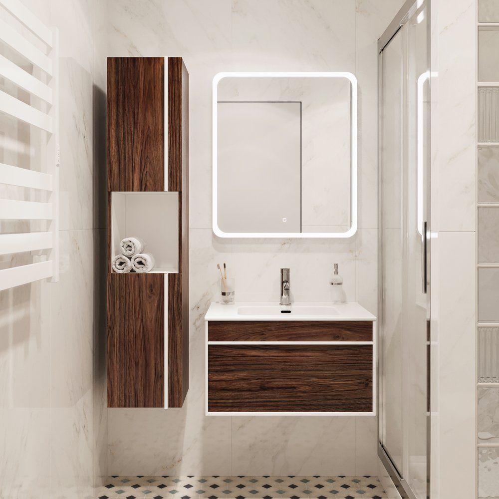 Мебель для ванной STWORKI Вестервик 70 орех каньон Мебель для ванной STWORKI Вестервик 70 орех каньон
