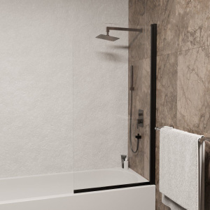 Шторка на ванну RGW Screens SC-109B 600x1500, профиль черный, стекло прозрачное Шторка на ванну RGW Screens SC-109B 600x1500, профиль черный, стекло прозрачное