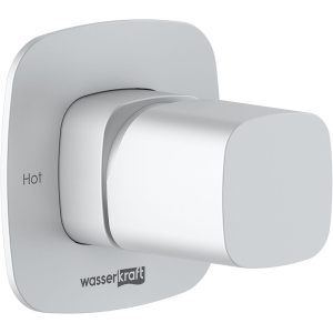 Смеситель для душа Wasserkraft Saale 9551 С ВНУТРЕННЕЙ ЧАСТЬЮ. белый soft-touch