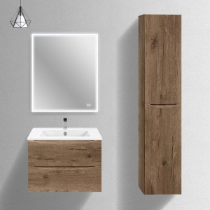 Мебель для ванной Vincea Mia Slim 70, 2 ящика, дуб винтаж Мебель для ванной Vincea Mia Slim 70, 2 ящика, дуб винтаж