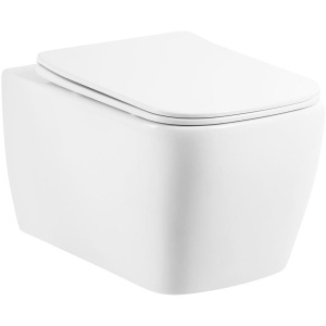 Унитаз подвесной BelBagno Veneto BB132CHR безободковый, с крышкой BB132SC с микролифтом