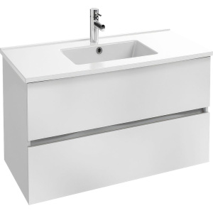 Тумба с раковиной Jacob Delafon Tolbiac 100 белый лак, раковина EXUA112