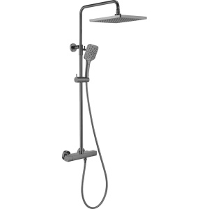 Душевая стойка Vincea Next VSFS-1N0TGM с термостатом, вороненая сталь Душевая стойка Vincea Next VSFS-1N0TGM с термостатом, вороненая сталь
