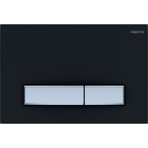 Кнопка смыва Акватек KDI-0000031 черная матовая, хром