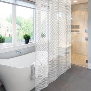 Штора для ванной Meiwa Linea белая