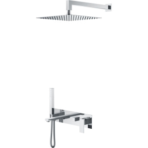 Душевой комплект Boheme Qubic 474-CR С ВНУТРЕННЕЙ ЧАСТЬЮ, сhrome