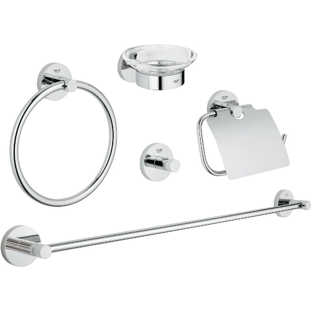 Набор аксессуаров Grohe Essentials 40344001 (5 предметов) Набор аксессуаров Grohe Essentials 40344001 (5 предметов)