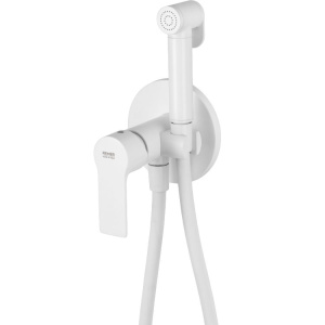 Гигиенический душ Remer Energy EY65WBO со смесителем, С ВНУТРЕННЕЙ ЧАСТЬЮ, белый матовый