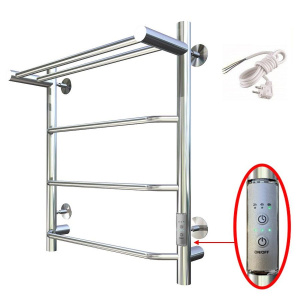 Полотенцесушитель электрический Тругор Пэк 6 П 60х50 с выключателем, хром