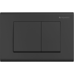 Кнопка смыва Aqueduto Quadrado QUA0140, черная матовая