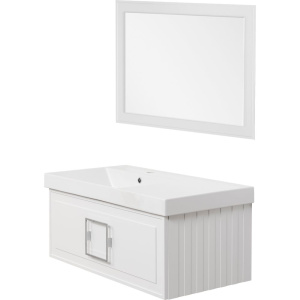 Мебель для ванной La Fenice Cubo 90 L белая