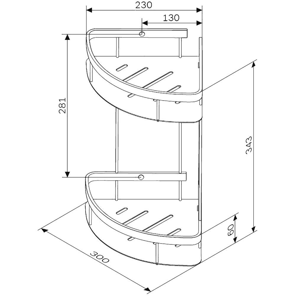 Купить Полка AM.PM Sense L A7454200 2-ярусная, хром в Москве с доставкой Полка AM.PM Sense L A7454200 2-ярусная, хром