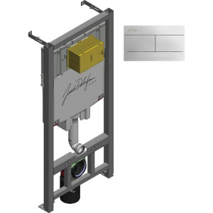 Система инсталляции для унитазов Jacob Delafon E29025-NF + Кнопка смыва Jacob Delafon E4316-CP хром глянцевый
