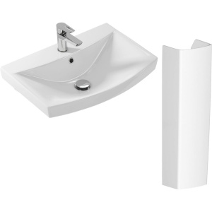 Раковина Cersanit Carina 60 с пьедесталом Раковина Cersanit Carina 60 с пьедесталом