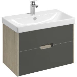 Тумба с раковиной Aquaton Оливия 75 1A2831K0OLUG0 дуб ойстер