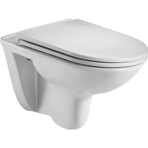 Унитаз подвесной Weltwasser WW SK Baarbach 004GL-WT безободковый, с микролифтом, белый глянец