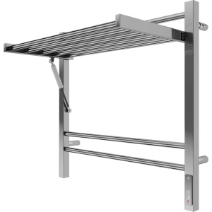 Полотенцесушитель электрический Terminus Горизонт П8 600x600, с полкой, нержавеющая сталь