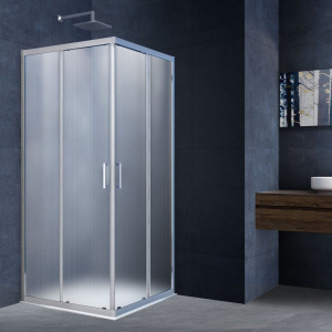 Душевой уголок Vincea Alpha VSS-3AL100MT 100x100, профиль хром, стекло текстурное Душевой уголок Vincea Alpha VSS-3AL100MT 100x100, профиль хром, стекло текстурное