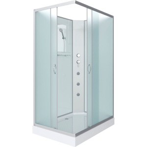 Душевая кабина Niagara Classic NG-43185-14QBKG, 110х80 см, без крыши, с гидромассажем