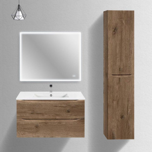 Мебель для ванной Vincea Mia Slim 90, 2 ящика, дуб винтаж Мебель для ванной Vincea Mia Slim 90, 2 ящика, дуб винтаж