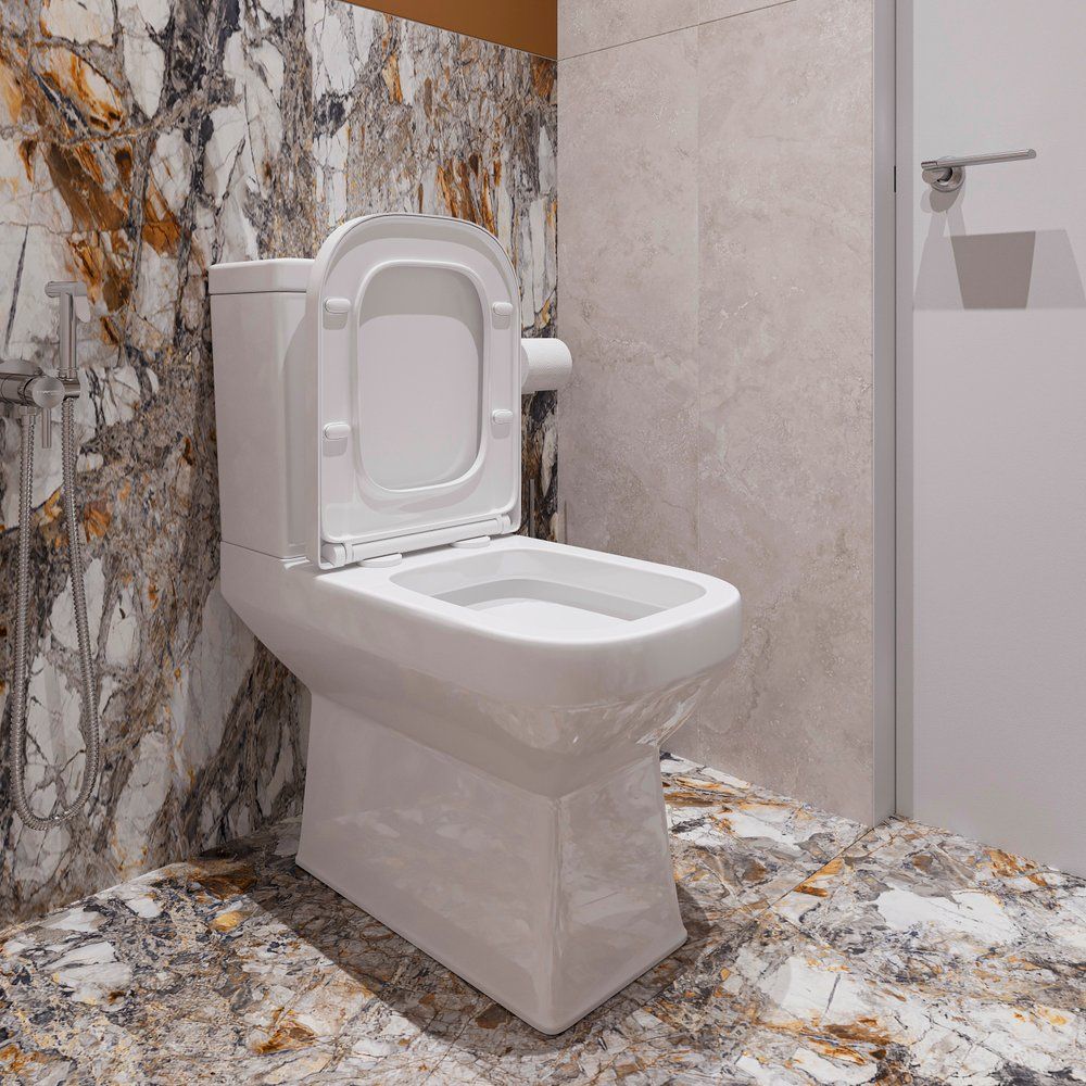 Купить Унитаз-компакт DIWO Коломна 0421 с микролифтом в Москве с доставкой Унитаз-компакт DIWO Коломна 0421 с микролифтом