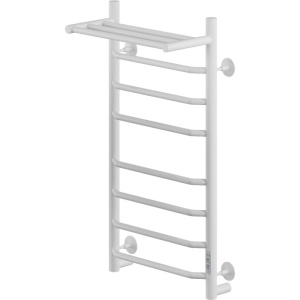 Полотенцесушитель электрический Ника Way 3 80/40, с полкой, матовый белый RAL9016