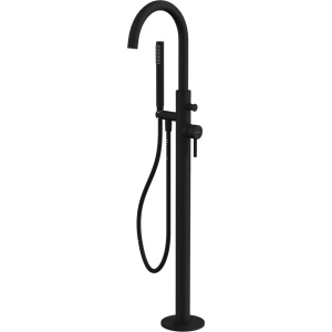 Напольный смеситель для ванны с душем WHITECROSS Y Y1233BL, С ВНУТРЕННЕЙ ЧАСТЬЮ, черный матовый