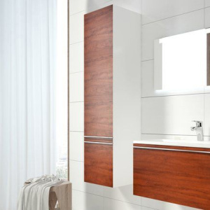 Шкаф-пенал Ravak Clear белый/вишня L Шкаф-пенал Ravak Clear белый/вишня L