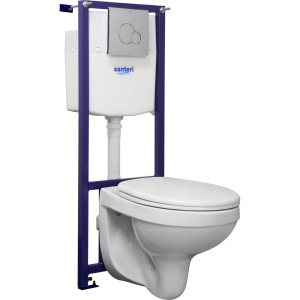 Комплект Santeri Альфа кнопка хром