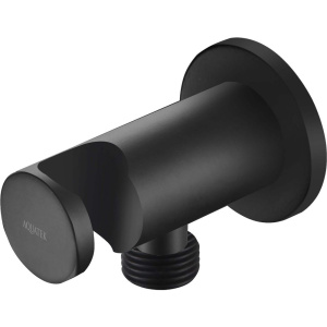 Шланговое подключение Акватек AQ2455MB с держателем душа черный