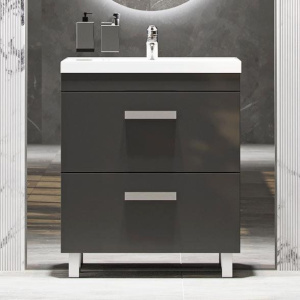 Тумба с раковиной Velvex Orlando 70 серая Тумба с раковиной Velvex Orlando 70 серая