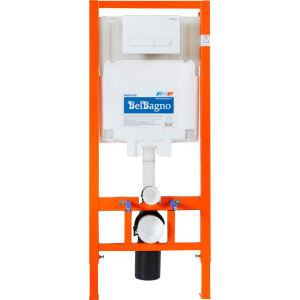 Инсталляция Инсталляция BelBagno BB002-80 + Кнопка Marmi BB009-MR-BIANCO белая